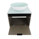 Ver imagem 4 de Gabinete Armário Banheiro 40cm Cuba Redonda Branca