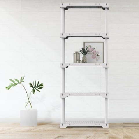 Estante Modular 5 Prateleiras Poly Eco Grifit Branco