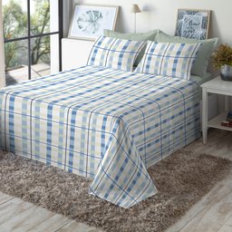 Jogo de Cama Casal 130 Fios Fiori - Rafael (7750) - 2