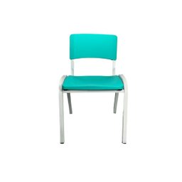 Kit 2 Cadeiras Infantil Iso Azul Turquesa Brinquedoteca Escolas Ecomhome - 4