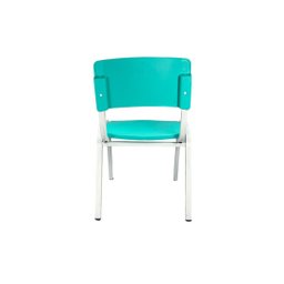 Kit 2 Cadeiras Infantil Iso Azul Turquesa Brinquedoteca Escolas Ecomhome - 7