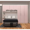 Ver imagem 1 de Guarda Roupa Dormitório Modulado Alpes Casal 1,58 m Queen - Roupeiro Luciane M05:Rosa