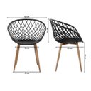 Ver imagem 5 de Cadeira Clarice Nest Wood com Apoio de Braço - Preto - 2