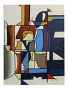 Ver imagem 1 de Quadro Decorativo Para Sala Tela À Óleo Abstrato 81 X 61