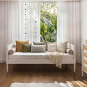 Ver imagem 2 de Cama Solteiro Babá em Madeira Maciça Cor Branco Fosco