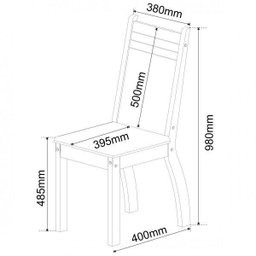 Conjunto Canto Alemão 158cm x 118cm Sunset e 2 Cadeiras Napoli Viero - 4