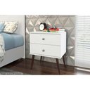 Ver imagem 3 de Mesa Cabeceira Infantil RT 3032 c/ 2 Gavetas Rustico - Movelbento
