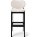 Ver imagem 6 de Kit 5 Banquetas Alta Bar Cozinha Sala Jantar Fixa Betta L02 Preto Linho Cru - Lyam Decor