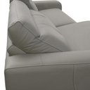 Ver imagem 4 de Sofá 3 Lugares Rettrátil Reclinável Elétrico 224cm Mazi L06 Couro Cinza - Lyam Decor