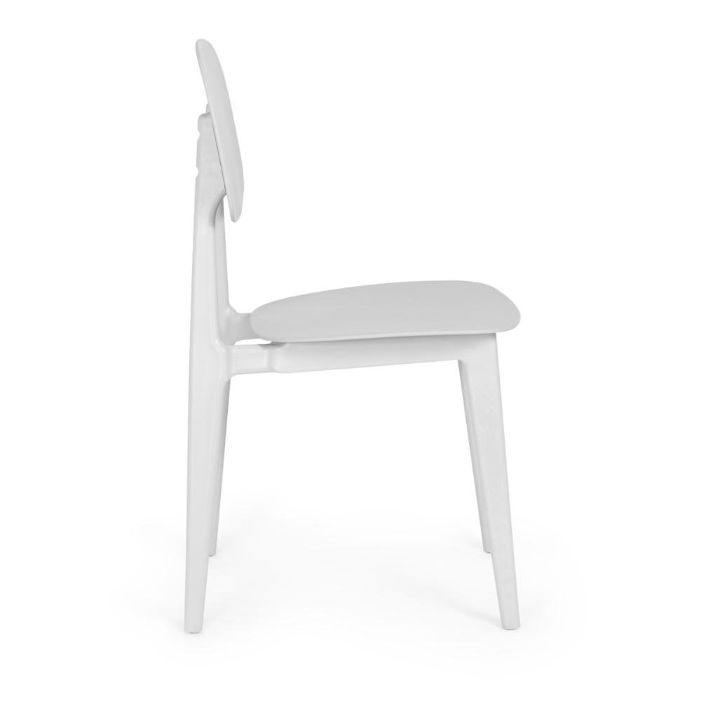 Kit 4 Cadeiras Itália para Sala/cozinha em Polipropileno - Branco - 5