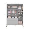 Guarda Roupa Infantil Melinda com 3 Portas - Cinza - 4