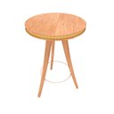 Ver imagem 3 de Mesa Bistrô Ricco 70 Cm Madeirado com Detalhe Palhinha Amêndoa