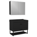Ver imagem 1 de Conjunto Gabinete para Banheiro Suspenso Ucrânia 80cm