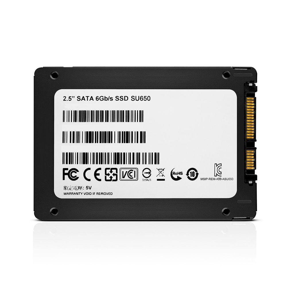 Ssd 240gb Adata Ultimate Su650, Sata 6gb/s, Leitura 520mb/s, Gravação 450mb/s - Asu650ss-240gt-r - 5