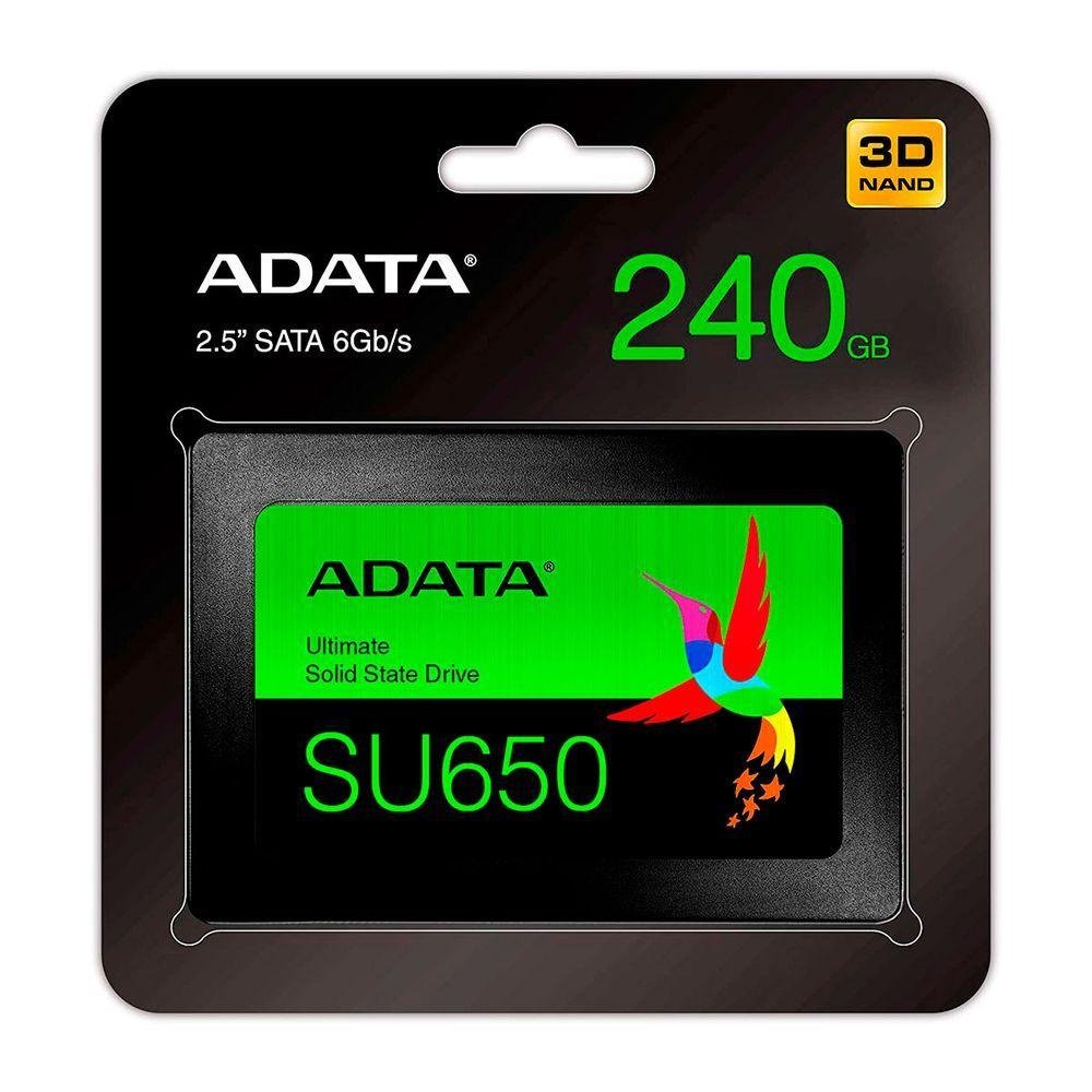 Ssd 240gb Adata Ultimate Su650, Sata 6gb/s, Leitura 520mb/s, Gravação 450mb/s - Asu650ss-240gt-r - 4