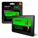 Ver imagem 1 de Ssd 240gb Adata Ultimate Su650, Sata 6gb/s, Leitura 520mb/s, Gravação 450mb/s - Asu650ss-240gt-r