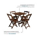 Ver imagem 3 de Kit 10 Conjuntos 70x70 Imbuia 10 Mesas e 40 Cadeiras