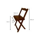 Ver imagem 4 de Kit 10 Conjuntos 70x70 Imbuia 10 Mesas e 40 Cadeiras