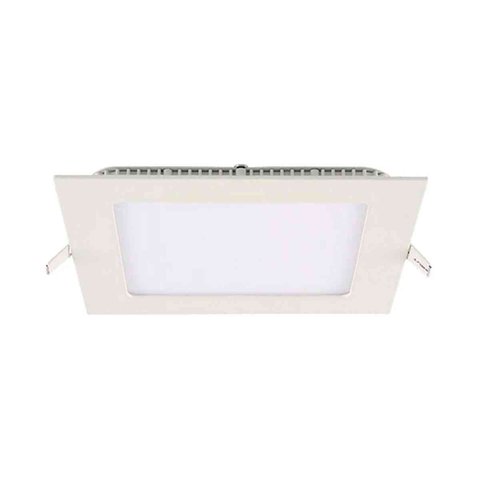 Painel LED Embutir Quadrado Alumínio 6W 6.500K - Branco