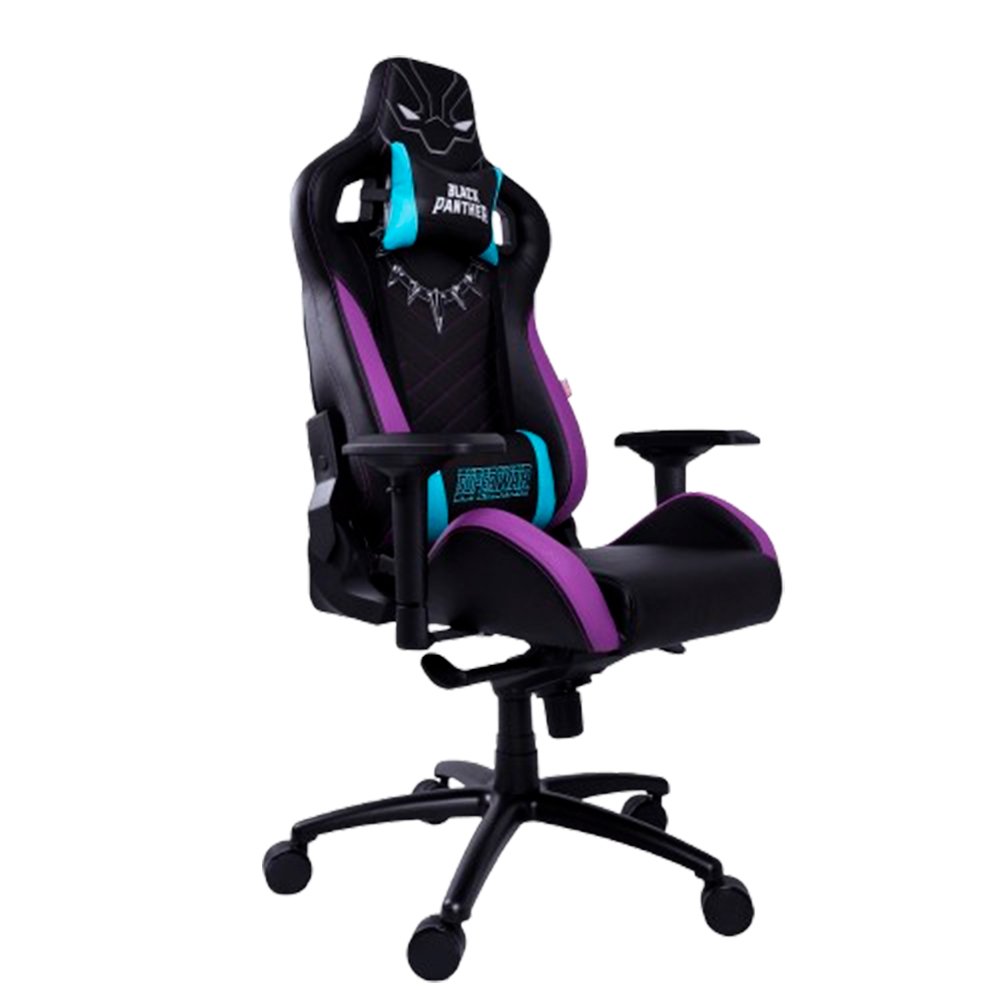 Cadeira Gamer Pantera Negra Preta e Roxo 62000146 Dazz - 4