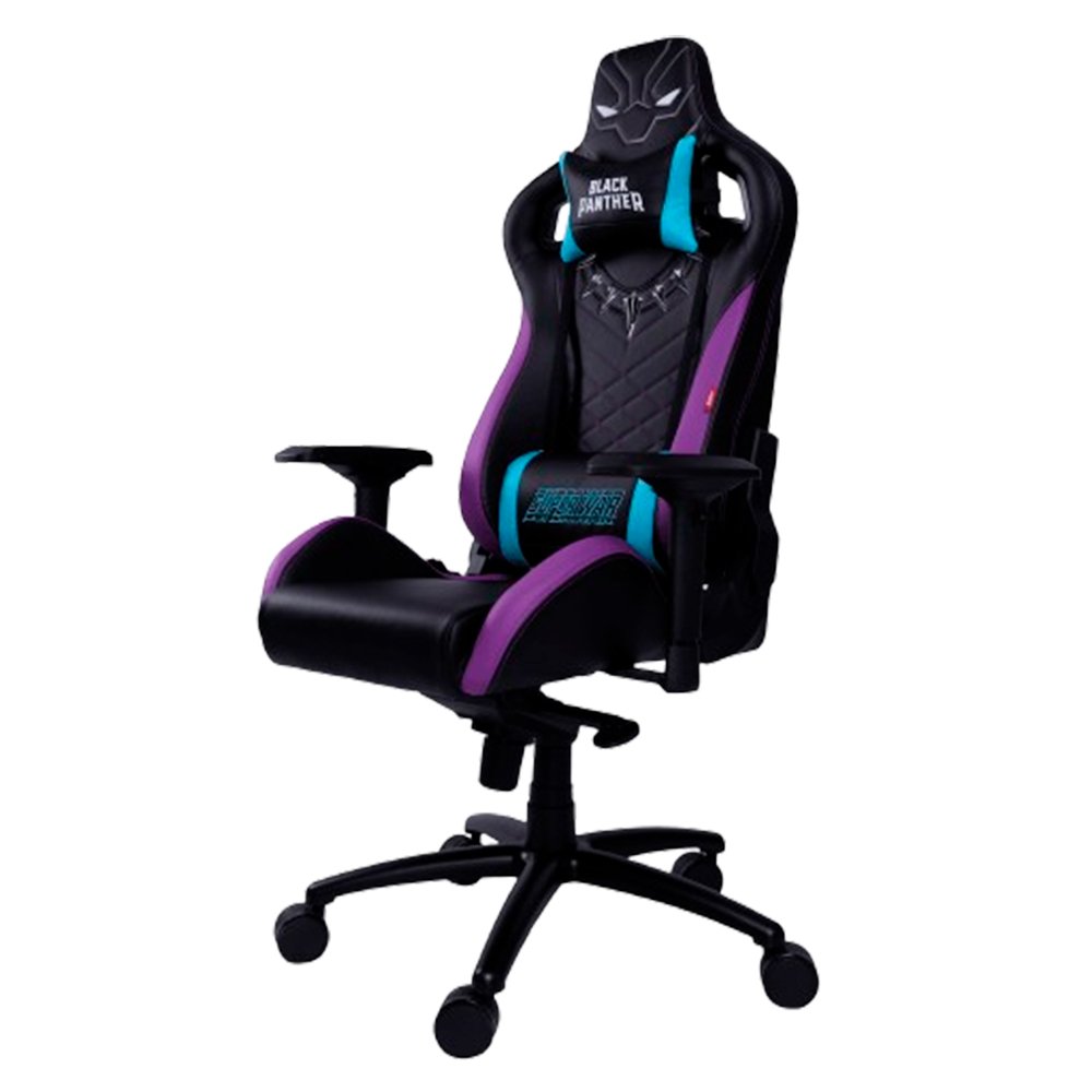 Cadeira Gamer Pantera Negra Preta e Roxo 62000146 Dazz - 2