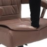 Cadeira de Escritório Presidente Monique Big Marrom Claro com Molas Ensacadas e Trava Relax - 6