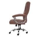 Ver imagem 3 de Cadeira de Escritório Presidente Monique Big Marrom Claro com Molas Ensacadas e Trava Relax