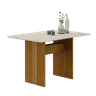 Mesa de Jantar 1,20m para 4 Cadeiras Florença New Leifer Moveis Freijó/Off White - 1