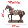 Decoração Escultura Cavalo Ornamental Estátua Resina 29cm - 2