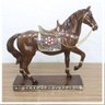 Decoração Escultura Cavalo Ornamental Estátua Resina 29cm - 5