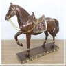 Decoração Escultura Cavalo Ornamental Estátua Resina 29cm - 1