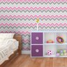 Papel de Parede Chevron Soft Girl QCola - 1