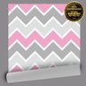 Papel de Parede Chevron Soft Girl QCola - 3