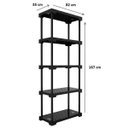 Ver imagem 4 de Estante 5 Prateleiras Cube Preto