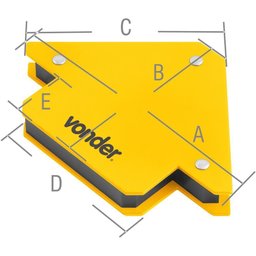Esquadro Magnético para Soldador 10 Kgf - Vonder - 2