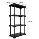 Ver imagem 4 de Estante Modular 4 Prateleiras Cube Eco Preto
