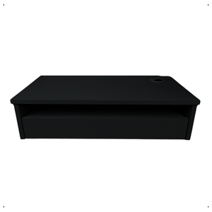 Mesa de Cabeceira Suspenso Computador e Note 60x15x30cm Preto