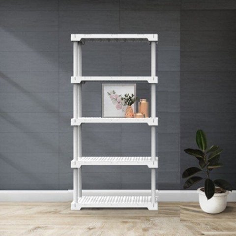 Estante Modular 5 Prateleiras Cube Eco Branco