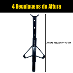 Par de Cavaletes Automotivos Tipo Preguiça 2 Toneladas para Suporte de Veículos Aço - 4