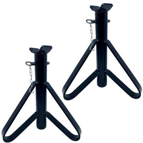 Par de Cavaletes Automotivos Tipo Preguiça 2 Toneladas para Suporte de Veículos Aço