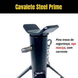 Par de Cavaletes Automotivos Tipo Preguiça 2 Toneladas para Suporte de Veículos Aço - 5