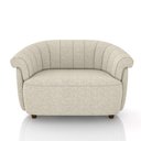 Ver imagem 2 de Sofá Namoradeira Decorativa Latvia 150cm Pés de Madeira Linho Offwhite G45 - Gran Belo