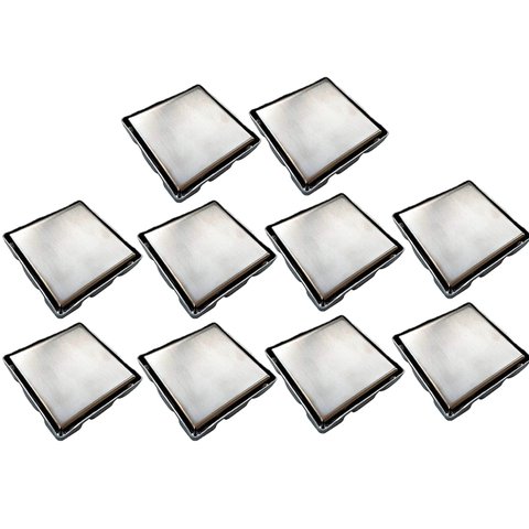 Ralo Oculto Invisivel 15x15 Inox Kit 10 Uni Anti Odor Banheiro Box Cozinha Lavanderia Lavabo Varanda