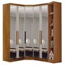 Modulado Closet Completo Espelhado 5 Portas 6 Gavetas - Linea-cumaru - Móveis Novo Horizonte - 1