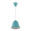Ver imagem 1 de Lustre Pendente Luminária Sala Jantar Quarto 868 1 Lâmpada Soquete E27 C/ Azul