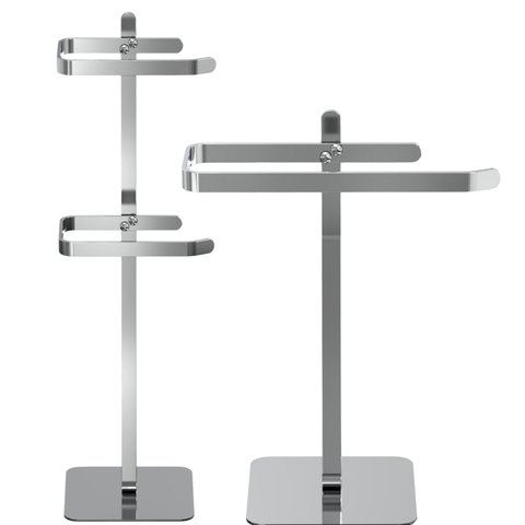 Porta Toalha de Rosto e Papel Higiênico Duplo Inox Oslo Fs