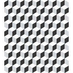 Papel de Parede Bobinex Brincar - Geométrico 3d Preto - 1