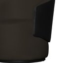 Ver imagem 5 de Kit 2 Poltronas Organica Beatriz Suede Marrom C/ Composê Corano Preto - Lm Decor