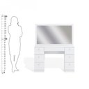 Ver imagem 5 de Penteadeira Espelhada 7 Gavetas Ditália