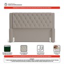 Ver imagem 5 de Cabeceira Atena para Cama Box King Size 195cm Capitonê com Frame Suede Bege - Desk Design